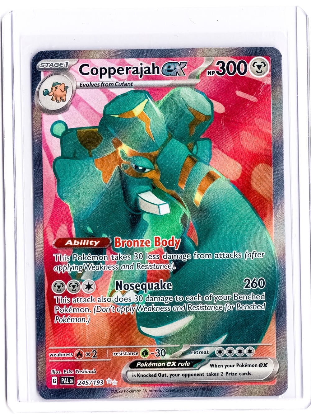 Copperajah 245/193 EX Paldea Evolved NM Pokemon Trading Card